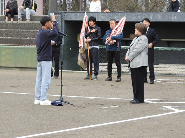 サミアノ選手による選手宣誓