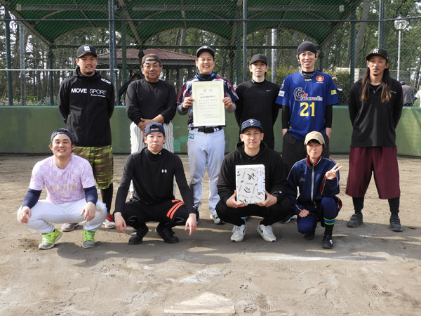 準優勝の小林俊三工業所チーム